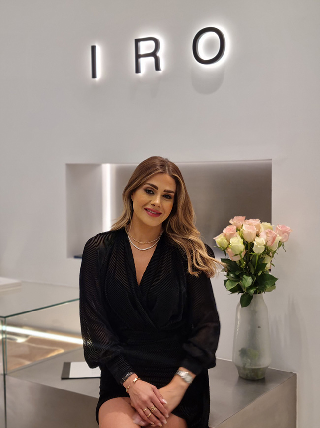 Mayssa Assaf collaborating with IRO Paris for the launch of the